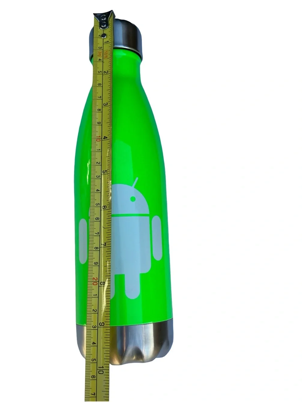 NEW Android Water Bottle Bug Droid Bot Green Swag Employee Promo Stainless Steel